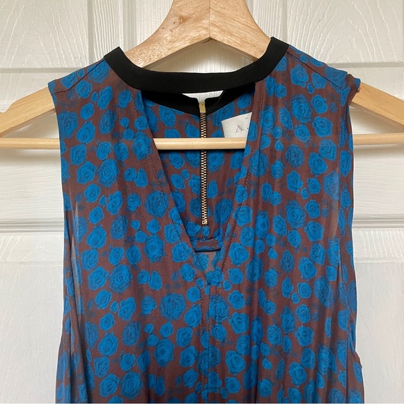 A.L.C. Silk Kenyatta Floral Print Dress - Picture 1 of 6